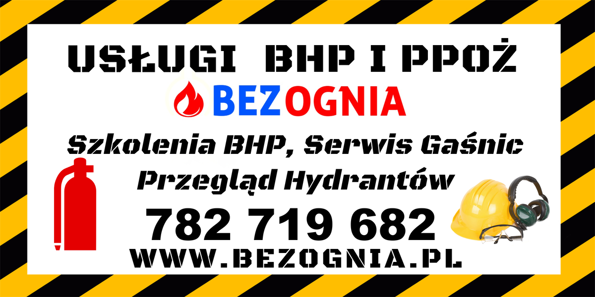 Zdjęcie na okładce dla Bezognia - Serwis gaśnic, Badanie wydajności hydrantów, Szkolenia BHP